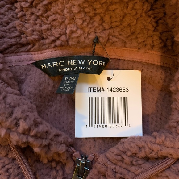 MNY Fuzzy bomber in mauve. - Picture 2 of 7